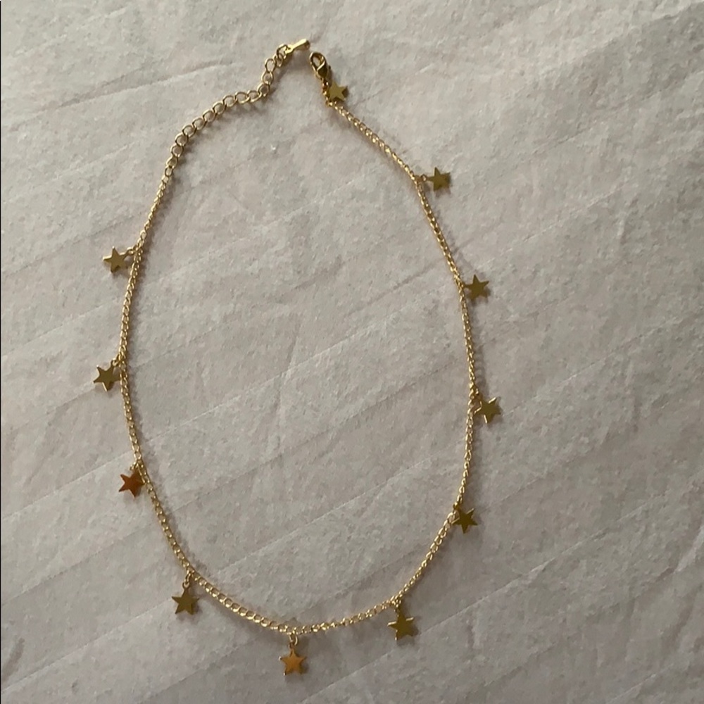 Gold choker with stars